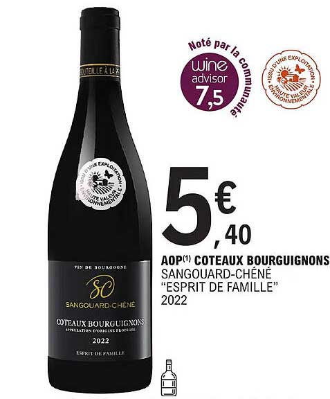 aop côteaux bourguignons sangouard-chéné "esprit de famille" 2022