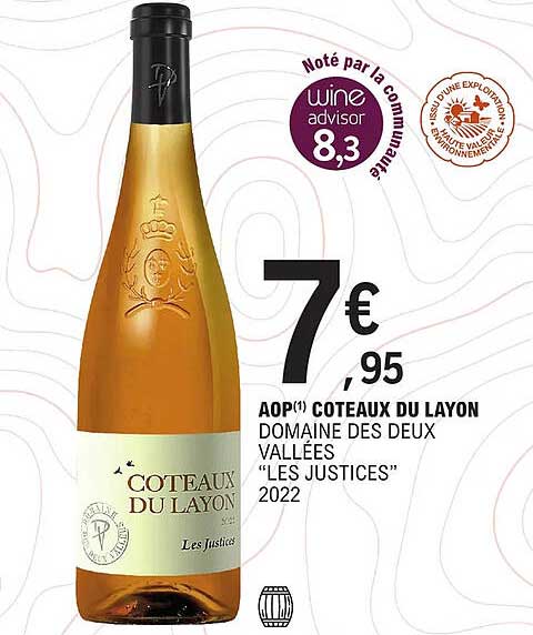aop côteaux du layon domaine des deux vallées "les justices" 2022