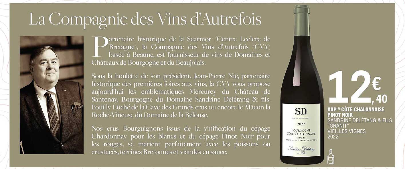 aop côtes chalonnaise pinot noir sandrine delétang & fils "granit" vieilles vignes 2022