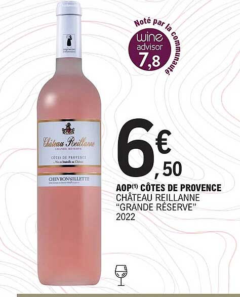 aop côtes de provence château reillanne "grande réserve" 2022