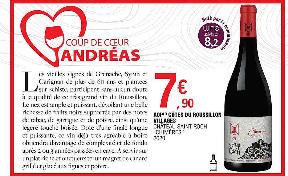 aop côtes du roussillon villages château saint roch "chimères" 2020