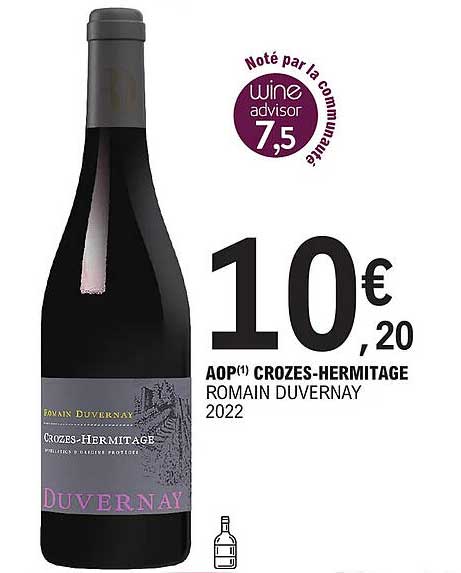 aop crozes-hermitage romain duvernay 2022