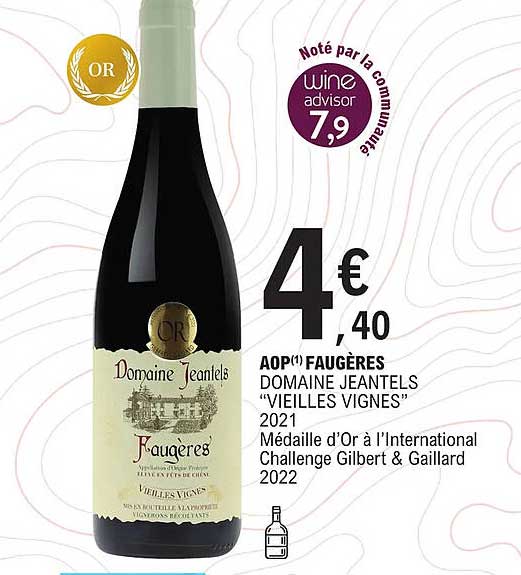 aop faugères domaine jeantels "vieilles vignes" 2021