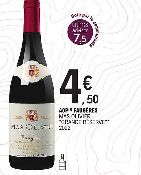 aop faugères mas olivier "grande réserve" 2022