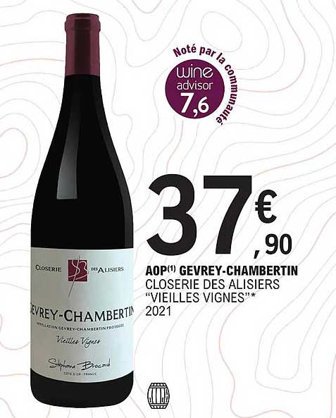 aop gevrey-chambertin closerie des alisiers "vieilles vignes" 2021