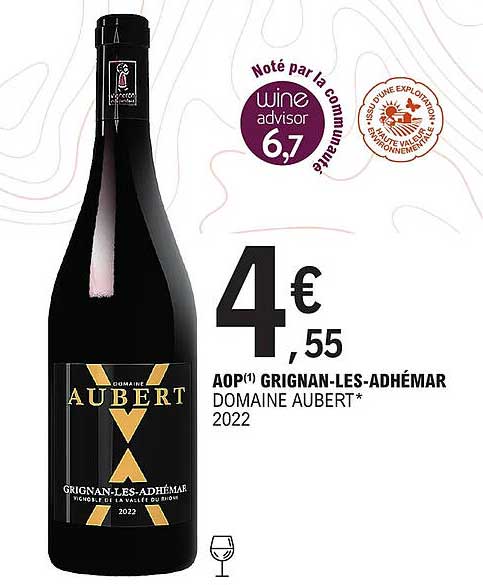 aop grignan-les-adhémar domaine aubert 2022