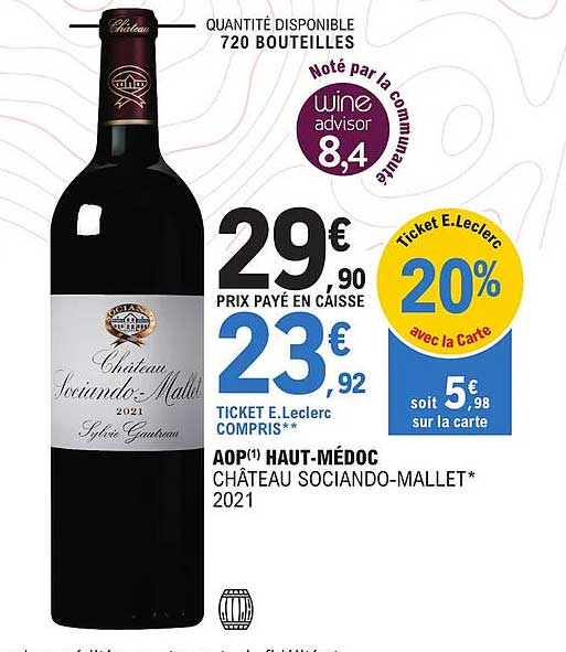 aop haut-médoc château sociando-mallet 2021