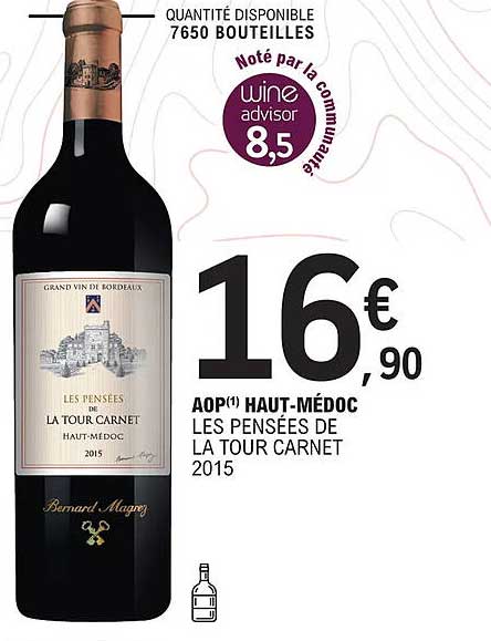 aop haut-médoc les pensées de la tour carnet 2015