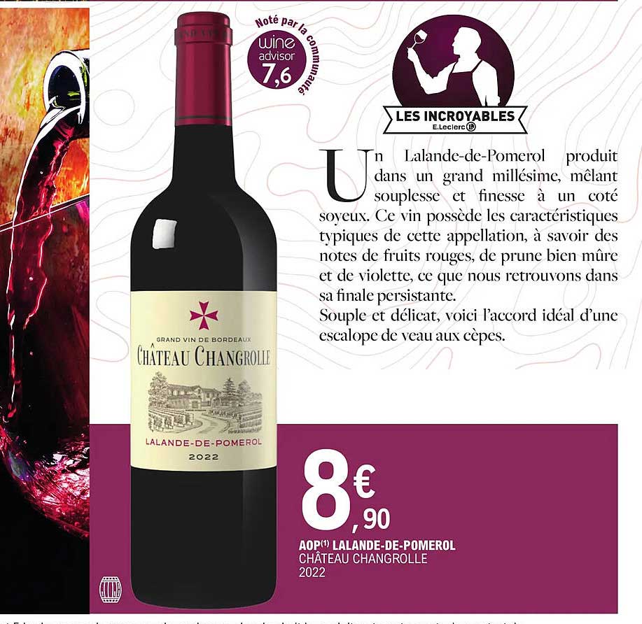 aop lalande-de-pomerol château changrolle 2022