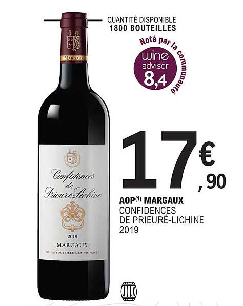 aop margaux confidences de prieuré-lichine 2019