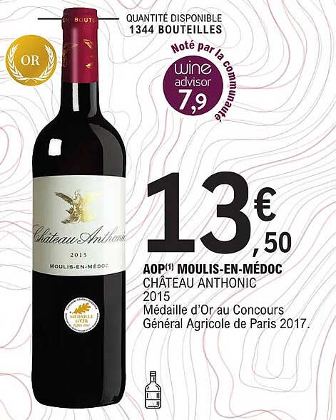 Aop Moulis-en-médoc Château Anthonic 2015
