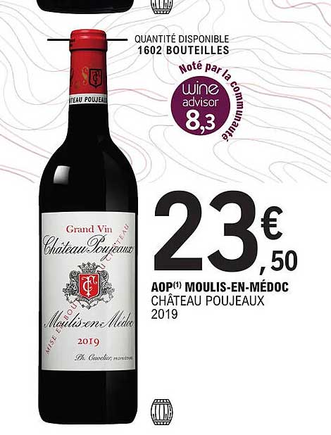aop moulis-en-médoc château poujeaux 2019