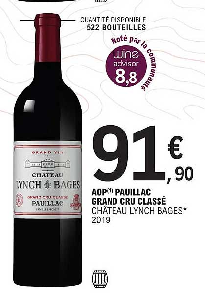 aop pauillac grand cru classé château lynch bages 2019