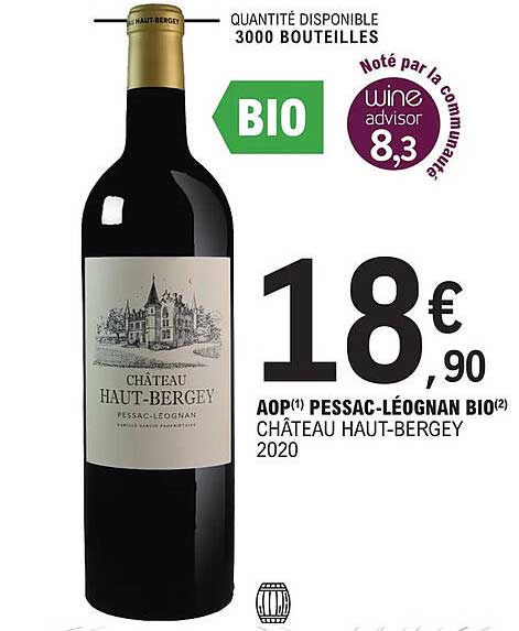 Aop Pessac-léognan Bio Château Haut-bergey 2020