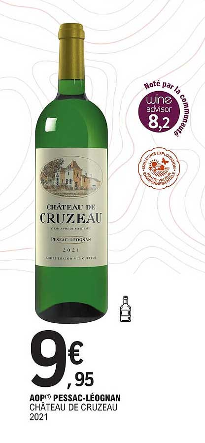 aop pessac-léognan château de cruzeau 2021