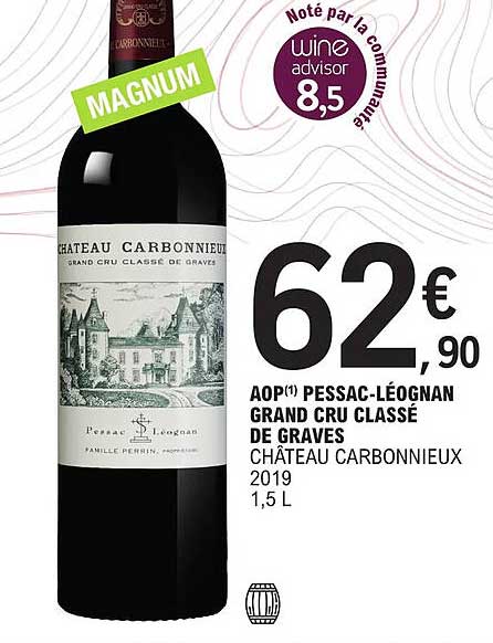 aop pessac-léognan grand cru classé de graves château carbonnieux 2019