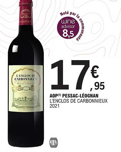 Aop Pessac-léognan L'enclos De Carbonnieux 2021