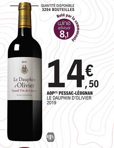 aop pessac-léognan le dauphin d'olivier 2019