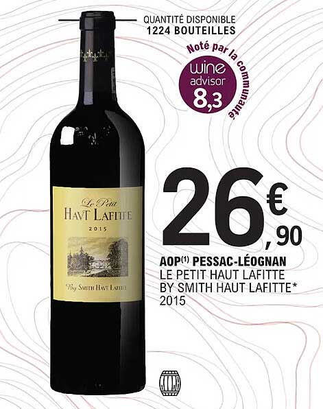 Aop Pessac-léognan Le Petit Haut Lafitte By Smith Haut Lafitte 2015