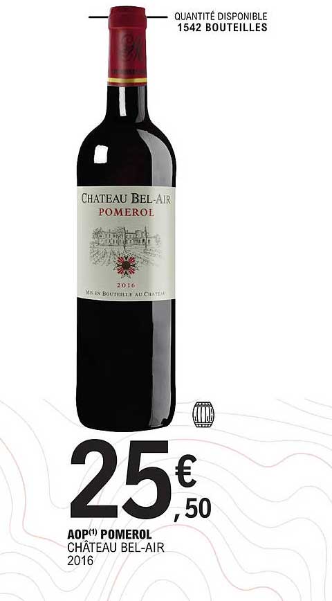 aop pomerol château bel-air 2016