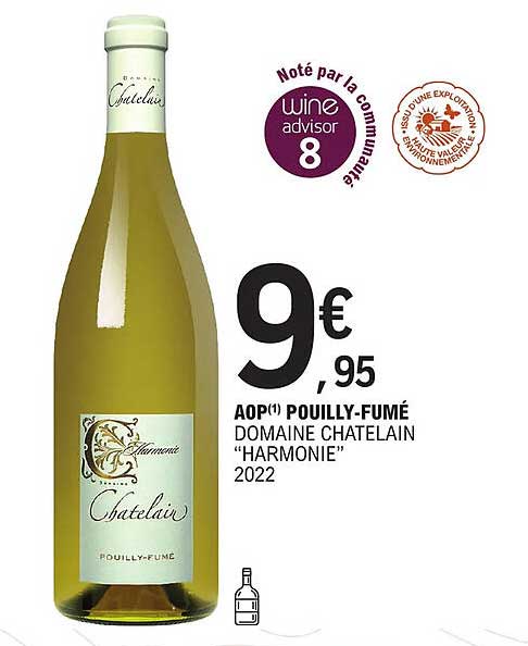 aop pouilly-fumé domaine châtelain "harmonie" 2022
