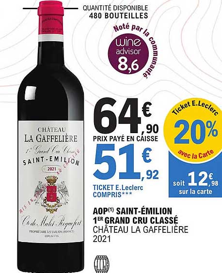 aop saint-émilion 1er grand cru classé château la gaffelière 2021