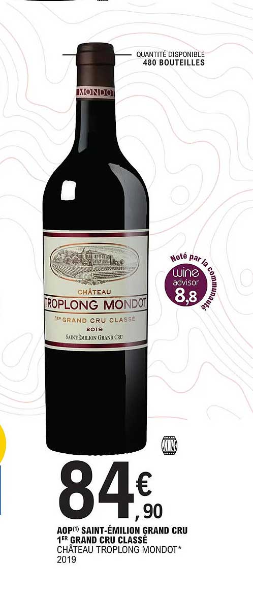 aop saint-émilion grand cru 1er grand cru classé château troplong mondot 2019