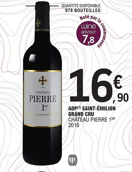 aop saint-émilion grand cru château pierre 1er 2016