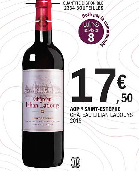 aop saint-estèphe château lilian ladouys 2015