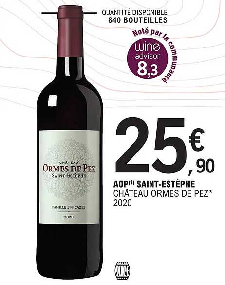 aop saint-estèphe château ormes de pez 2020