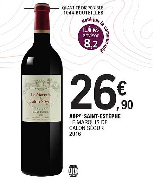 aop saint-estèphe le marquis de calon ségur 2016