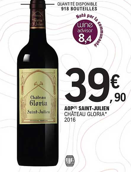 aop saint-julien château gloria 2016