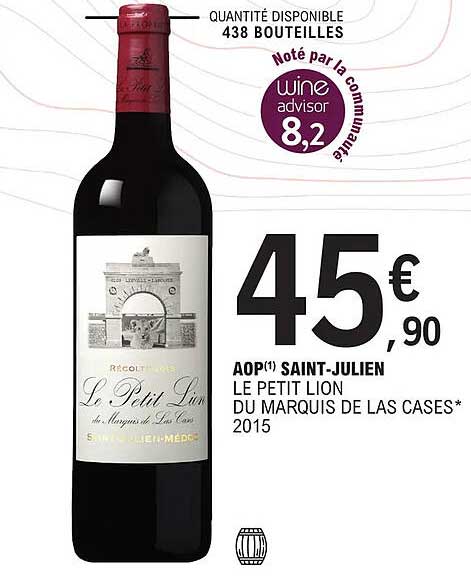 aop saint-julien le petit lion du marquis de las cases 2015