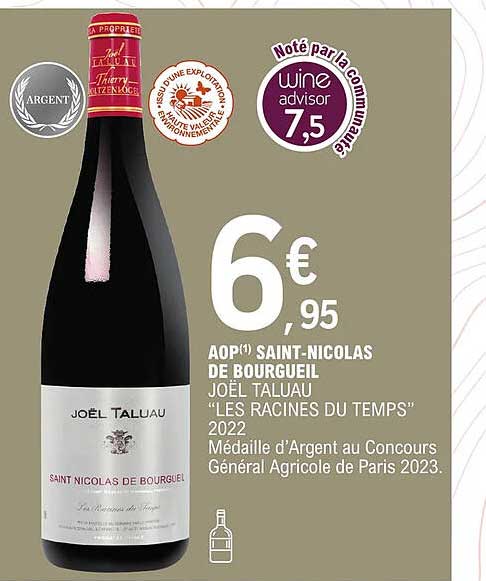 aop saint-nicolas de bourgueil joël taluau "les racines du temps" 2022