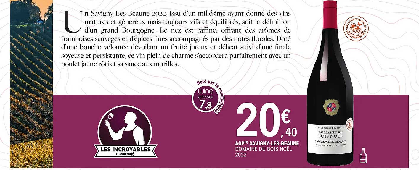 aop savigny-les-beaune domaine du bois noël 2022