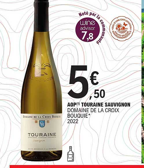 aop touraine sauvignon domaine de la croix bouquie 2022