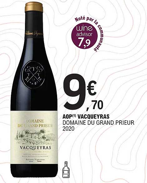 aop vacqueyras domaine du grand prieur 2020