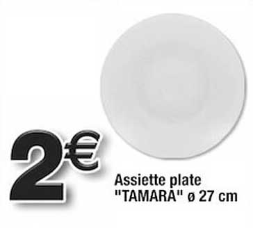 assiette plate "tamara" ø 27 cm