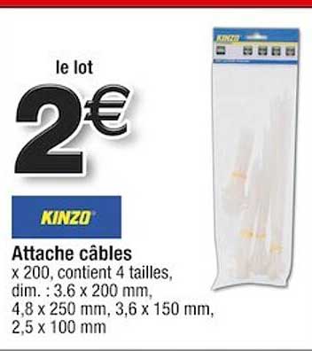 attache câbles kinzo
