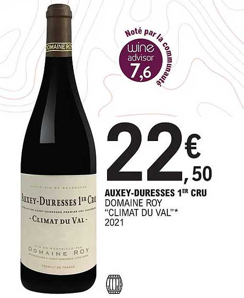 auxey-duresses 1er cru domaine roy "climat du val" 2021