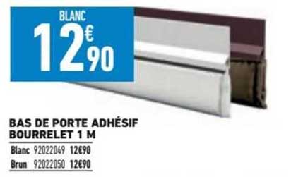 bas de porte adhésif bourrelet 1 m