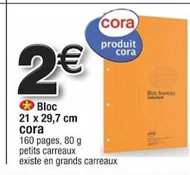 Bloc 21 X 29,7 Cm Cora