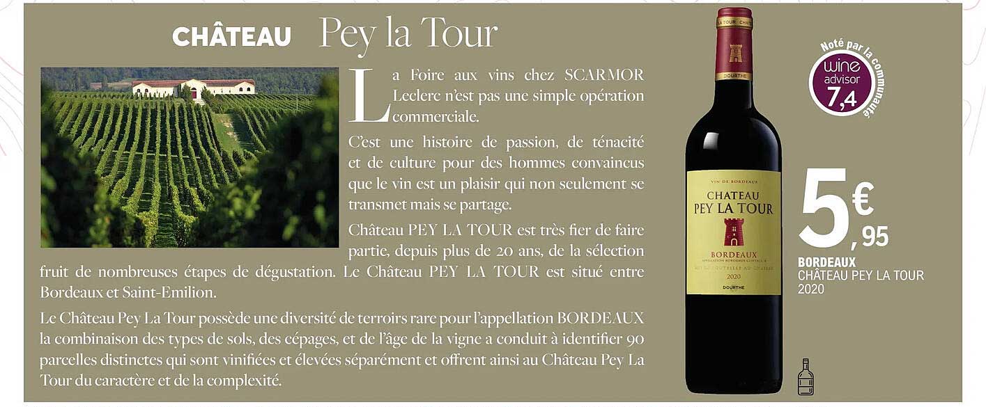 bordeaux château pey la tour 2020