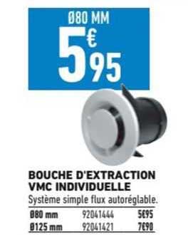 bouche d'extraction vmc individuelle