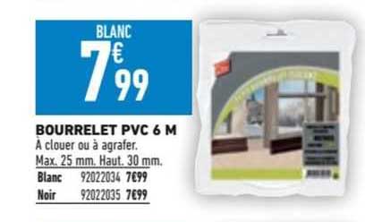 bourrelet pvc 6 m