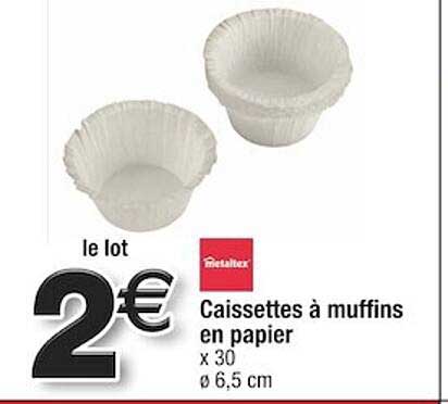 caissettes à muffins en papier