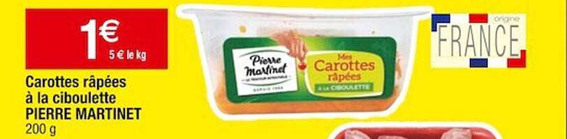 Carottes Râpées à La Ciboulette Pierre Martinet