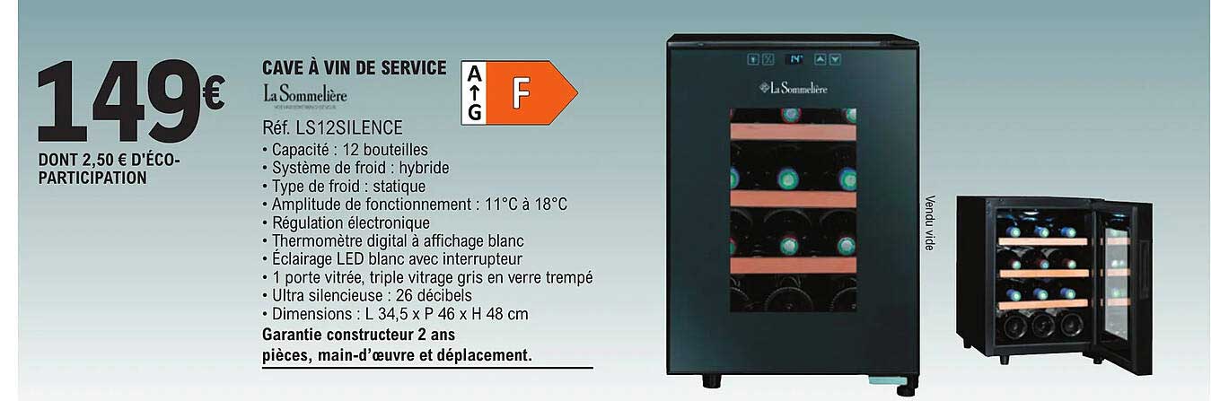 cave à vin de service la sommelière