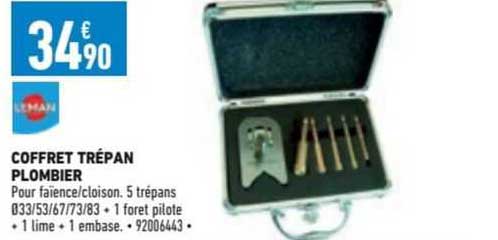 coffret trépan plombier