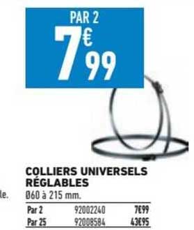 colliers universels réglables
